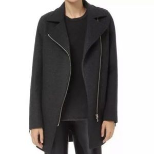 Aritzia Wilfred Free Gray Fei Wool Cashmere Coat